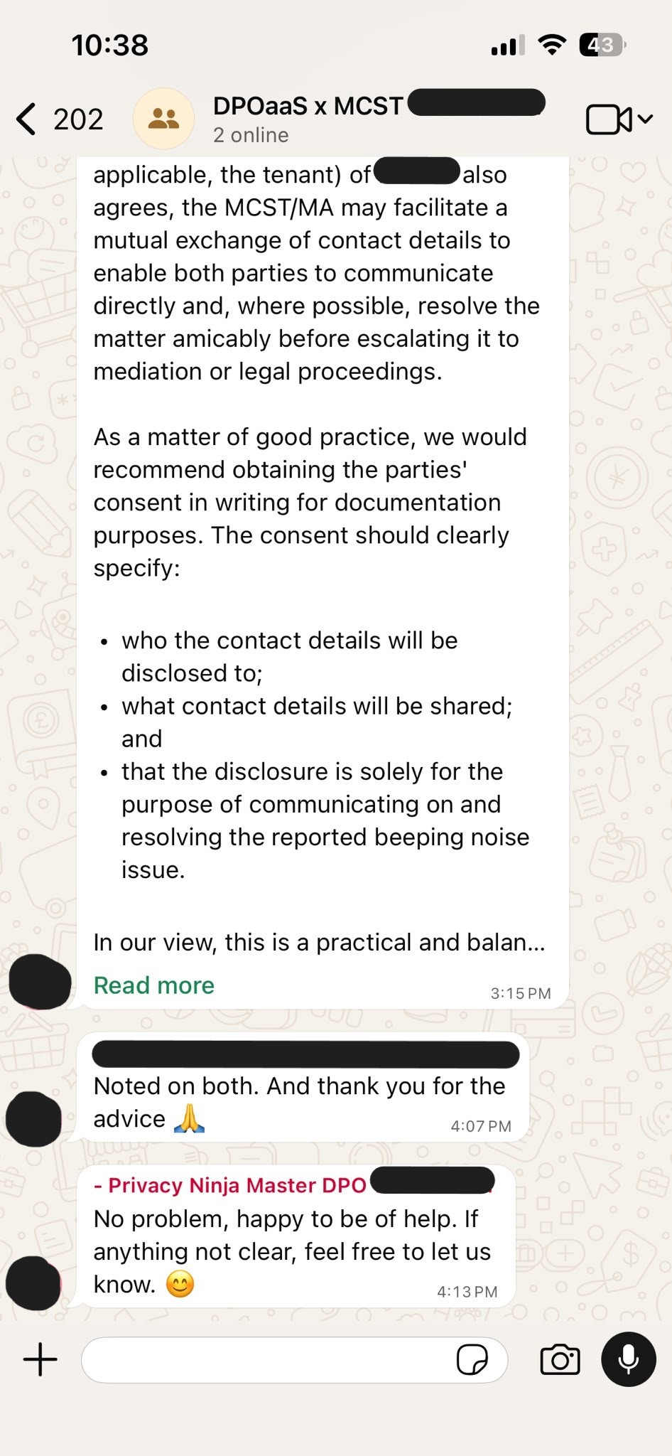 MCST DPO Testimonial